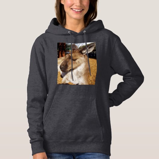 Sleepy Australian Kangaroo, Hoodie (Vorderseite)