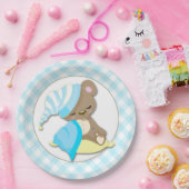 Sleepy Baby Bear Boy Pappteller (Party)