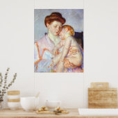 Sleepy Baby. c. 1910, Mary Cassatt Poster (Küche)
