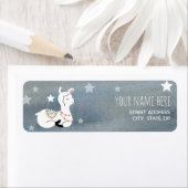 Sleepy Baby Llama Watercolor Babydusche (Insitu)