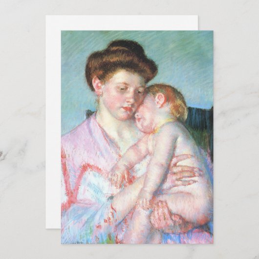 Sleepy Baby | Mary Cassatt (Vorne/Hinten)