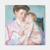 Sleepy Baby | Mary Cassatt Magnet (Vorne)