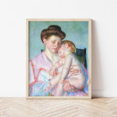 Sleepy Baby | Mary Cassatt Poster