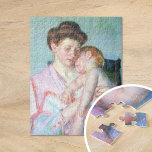 Sleepy Baby | Mary Cassatt Puzzle<br><div class="desc">Sleepy Baby (1910) von der amerikanischen Impressionistin Mary Cassatt. Original-Kunstwerk ist ein pastellfarbenes Portrait einer Mutter,  die ihr schlafendes Baby hält. Verwenden Sie die Entwurfstools,  um einen benutzerdefinierten Text hinzuzufügen oder das Bild zu personalisieren.</div>