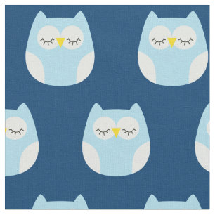 Sleepy Baby Owls Niedliches Kinderzimmer Dekoratio Stoff