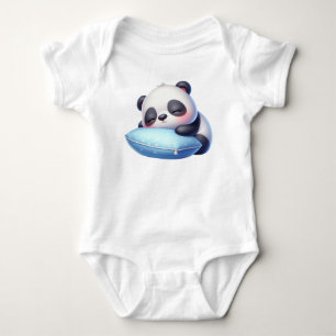 Sleepy Baby Panda Strampler
