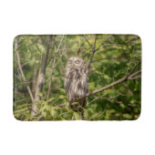 Sleepy Barred Owl Badematte (Vorderseite)