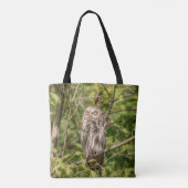 Sleepy Barred Owl Tasche (Rückseite)