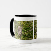 Sleepy Barred Owl Tasse (Vorderseite Links)