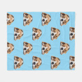 Sleepy Beagle Dog Blanket Fleecedecke (Vorderseite (Horizontal))