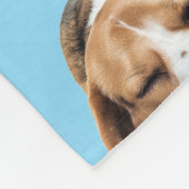 Sleepy Beagle Dog Blanket Fleecedecke (Ecke)