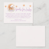 Sleepy Bear auf Cloud Baby Girl Book Request Cards Visitenkarte (Vorne/Hinten)