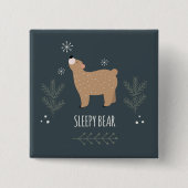 Sleepy Bear Button (Vorderseite)