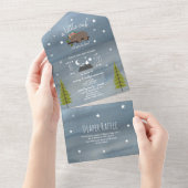 Sleepy Bear Cub Girl Dusche Windeln Windeln Raffel All In One Einladung (Abreißen)