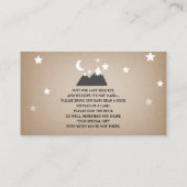 Sleepy Bear Cub Mountains Girl Buchanfrage Begleitkarte (Rückseite)