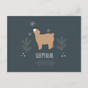 Sleepy Bear Postkarte