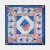 Sleepy Bear Quilt Magnet (Vorne)