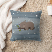 Sleepy Bear Watercolor Stars Kissen (Decke)