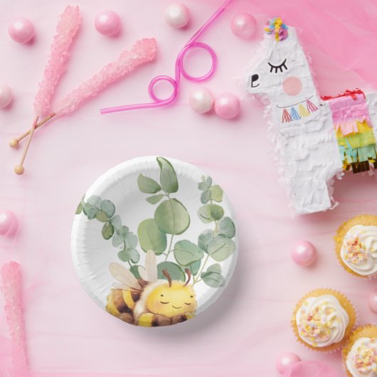 Sleepy Bee Bowls Pappteller (Party)