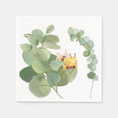Sleepy Bee Paper Napkins Serviette (Vorderseite)