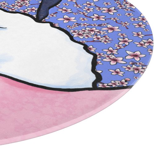 Sleepy Bichon Schneidebrett (Ecke)