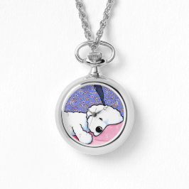 Sleepy Bichon Watch Armbanduhr