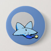 Sleepy Blue Star Button (Vorderseite)