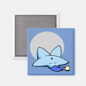 Sleepy Blue Star Magnet (Vorderseite/Rückseite)