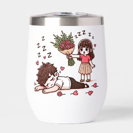 Sleepy Boy and Girl mit Blume