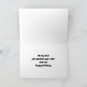 Sleepy Bull Humore Animal Birthday Karte (Innenseite)