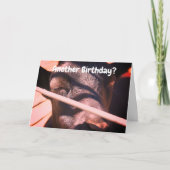 Sleepy Bull Humore Animal Birthday Karte (Vorderseite)