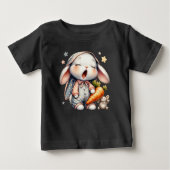 Sleepy Bunny Baby Fine Jersey T - Shirt (Vorderseite)
