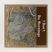 Sleepy Bunny Desshare Hare Abneigung Morning Rabbi Puzzle (Horizontal)