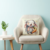 Sleepy Bunny Rabbit Throw Kissen (Stuhl )