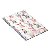 Sleepy Bunny Rabbits Custom Notebook Notizblock (Rechte Seite)