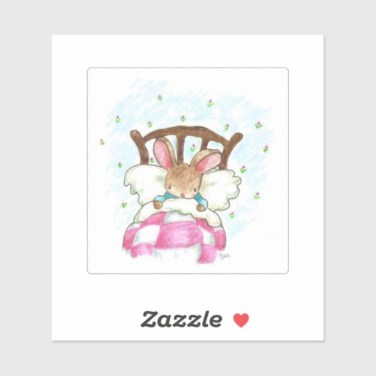 "Sleepy Bunny Sticker" Aufkleber (Blatt)