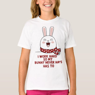 Sleepy Bunny T - Shirt - Gemütlicher Minimalistisc
