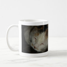 Sleepy Calico Cat Kaffeetasse