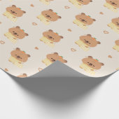 Sleepy Capybara Geschenkpapier (Ecke)