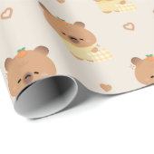 Sleepy Capybara Geschenkpapier (Rolleneckpunkt)