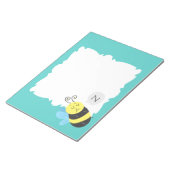 Sleepy Cartoon Bumblebee Notizblock (angewinkelt)