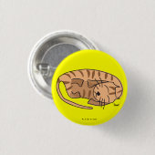 Sleepy Cat Button (Vorne & Hinten)