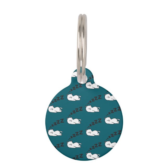 Sleepy cat haustiermarke (Vorderseite)