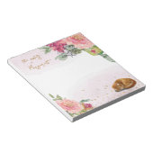 Sleepy Cat Illustration Girl Daily Activity Notes Notizblock (angewinkelt)