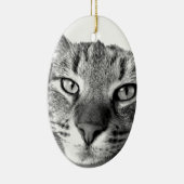 Sleepy Cat Keramik Ornament (Rechts)