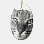 Sleepy Cat Keramik Ornament (Links)