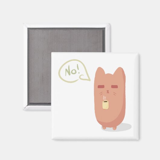 Sleepy Cat Magnet (Vorderseite/Rückseite)