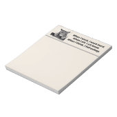 Sleepy Cat Notizblock (Rotiert)