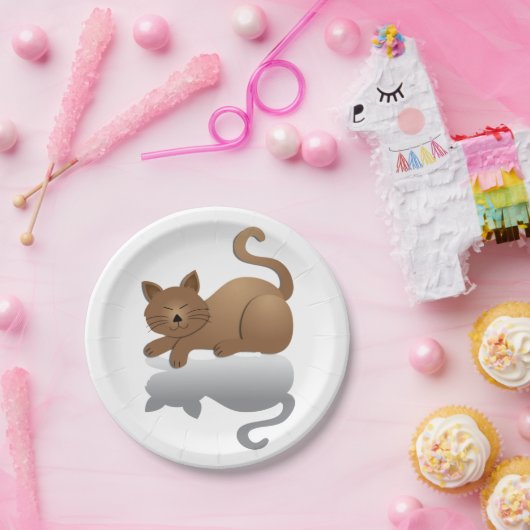 Sleepy Cat Pappteller (Party)