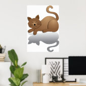 Sleepy Cat Poster (Heimbüro)